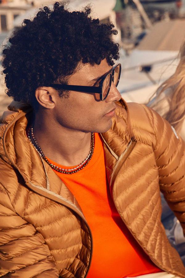 jott Doudoune légère à capuche Sucre roux Nico