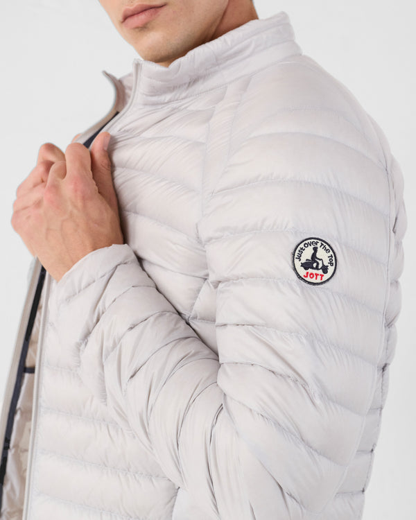 Jott Doudoune Légère Gris Glace Mat