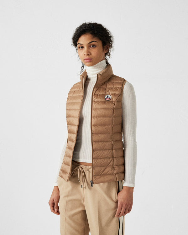 Jott Doudoune Légère Sans Manches Fauve Seda