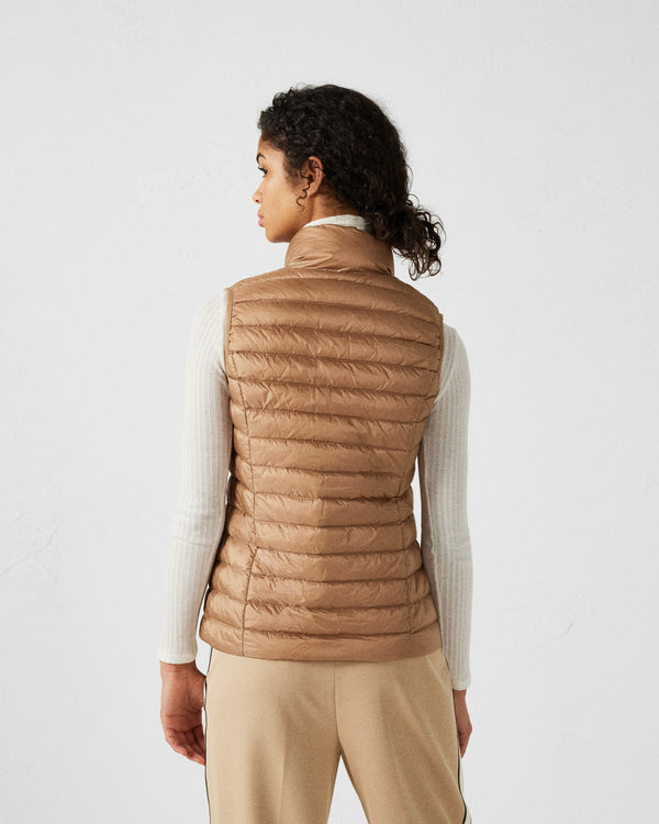 Jott Doudoune Légère Sans Manches Fauve Seda