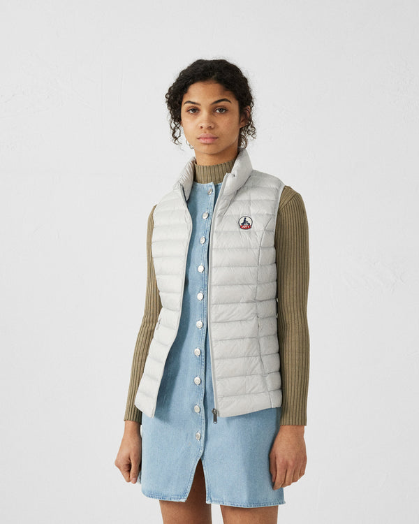 Jott Doudoune Légère Sans Manches Gris Glace Seda