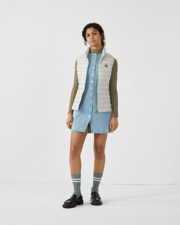 jott Doudoune légère sans manches Gris glace Seda