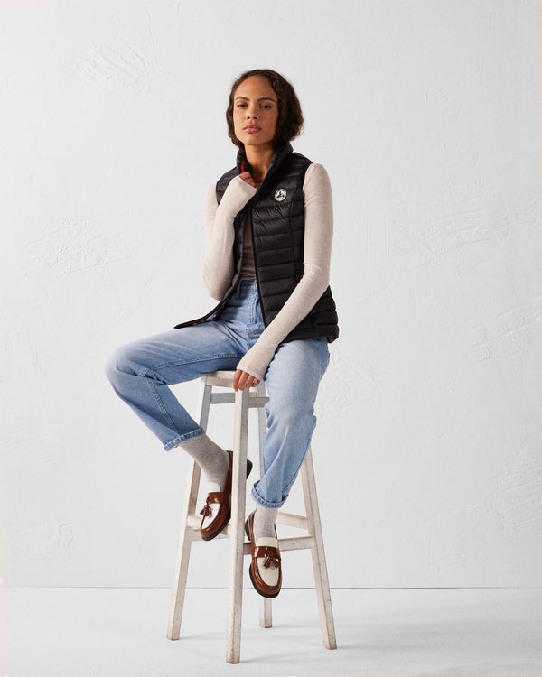 Jott Doudoune Légère Sans Manches Noir Seda