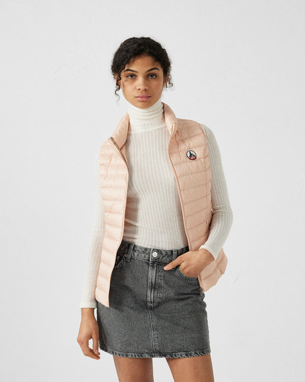 Jott Doudoune Légère Sans Manches Pêche Clair Seda