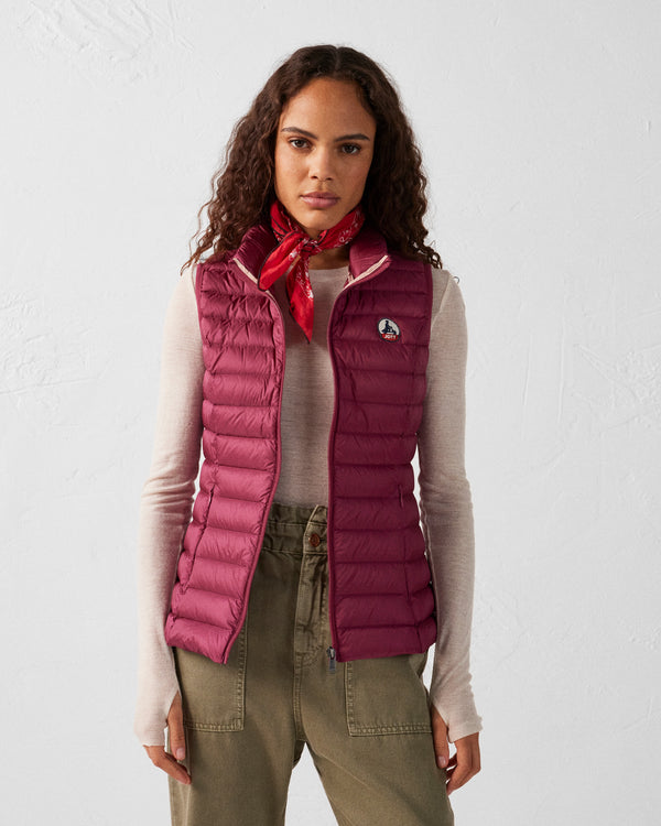 Jott Doudoune Légère Sans Manches Prune Seda