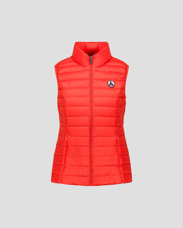 Jott Doudoune Légère Sans Manches Rouge Feu Seda