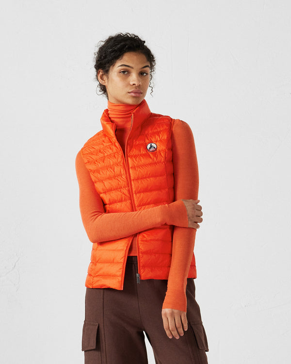 Jott Doudoune Légère Sans Manches Rouge Feu Seda