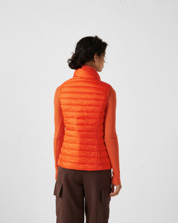 Jott Doudoune Légère Sans Manches Rouge Feu Seda