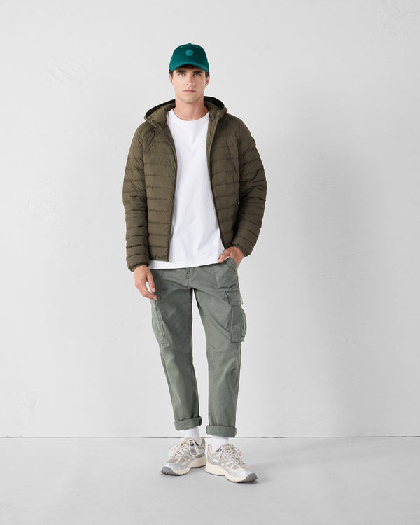 Jott Doudoune Légère Stretch à Capuche Army Frantz