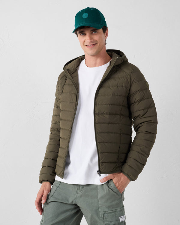 jott Doudoune légère stretch à capuche Army Frantz