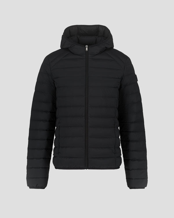 Jott Doudoune Légère Stretch à Capuche Noir Frantz