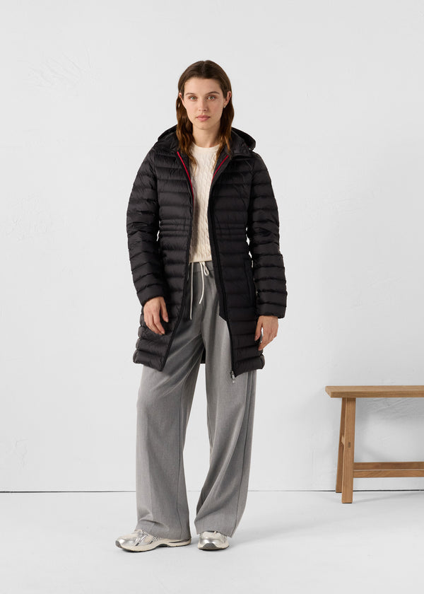 jott Doudoune longue à capuche Noir Vero 2.0