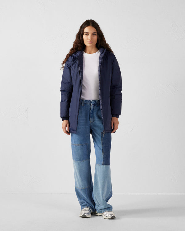 jott Doudoune longue réversible Marine Roma 2.0