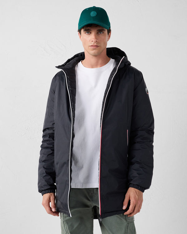 Jott Doudoune Longue Réversible Noir/noir Assen