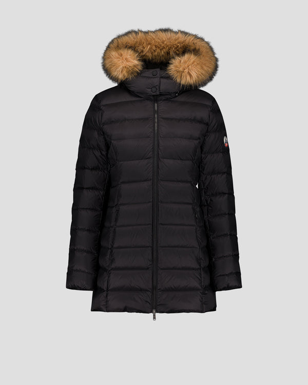 Jott Doudoune Mi-longue Grand Froid Noir Perle