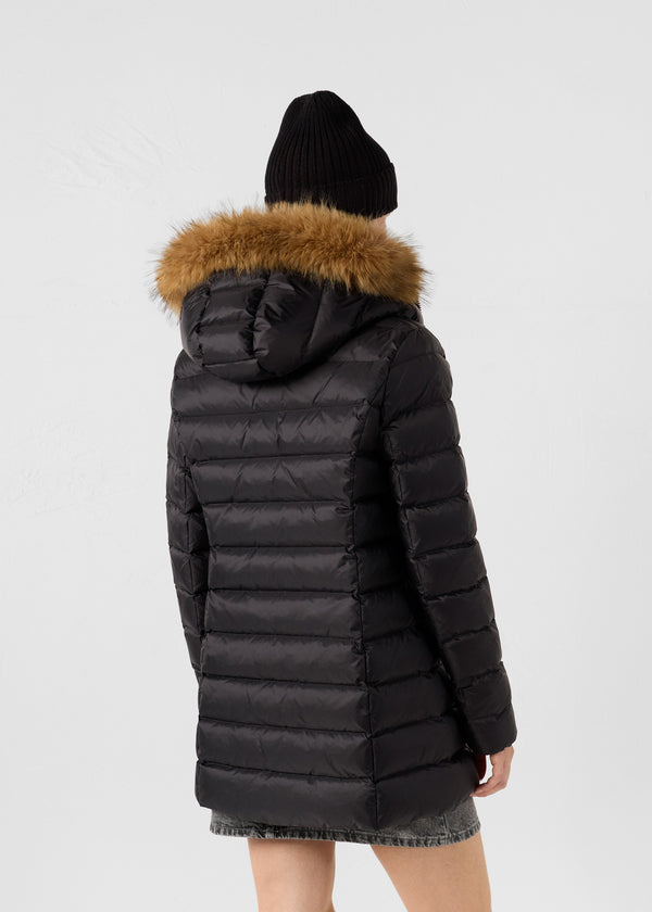 Jott Doudoune Mi-longue Grand Froid Noir Perle