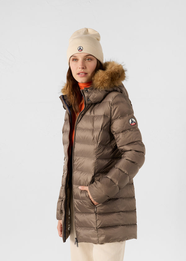 Jott Doudoune Mi-longue Grand Froid Taupe Perle