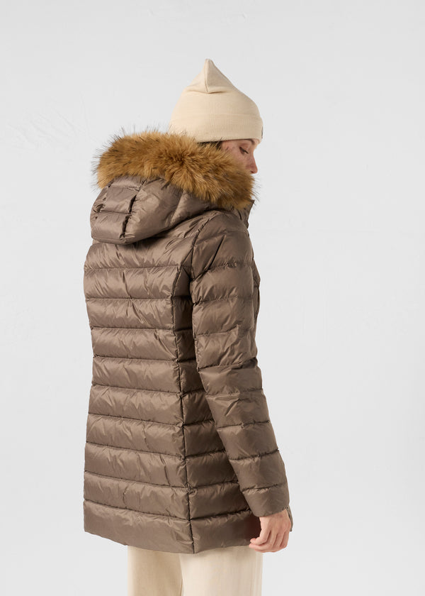 Jott Doudoune Mi-longue Grand Froid Taupe Perle