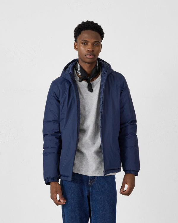 Jott Doudoune Réversible à Capuche Marine Bergen