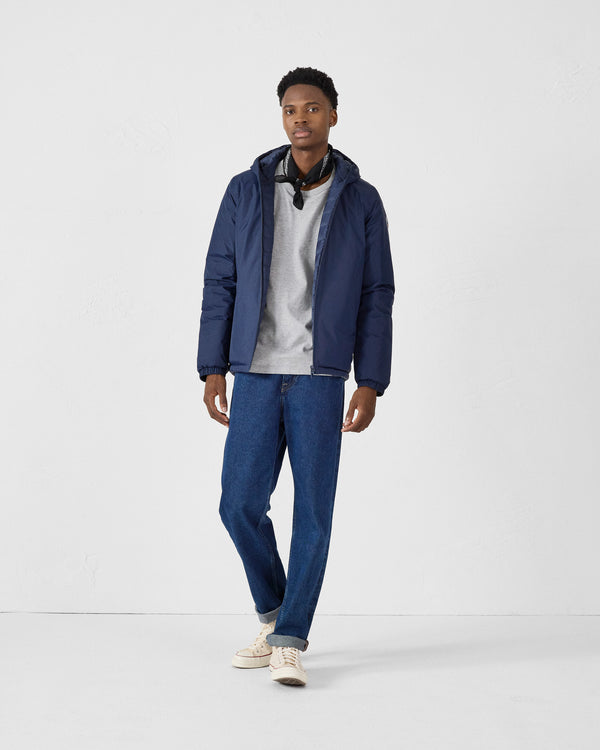 Jott Doudoune Réversible à Capuche Marine Bergen