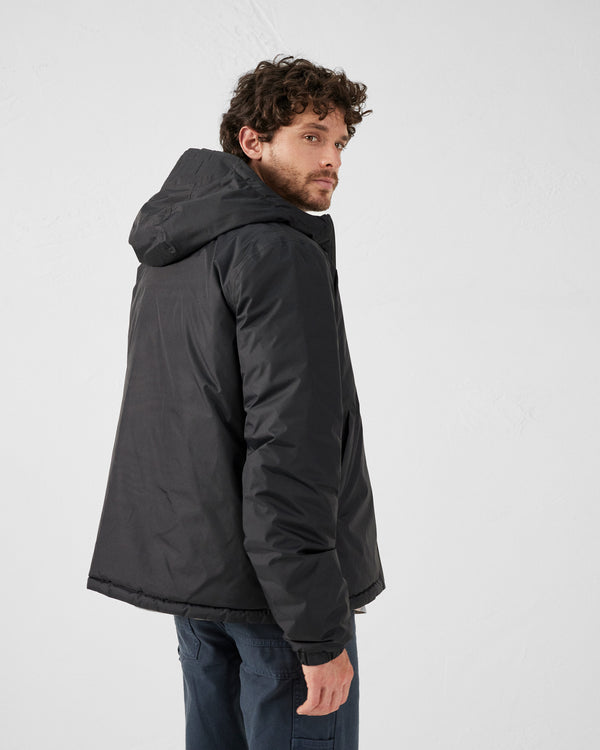 Jott Doudoune Réversible à Capuche Noir Bergen 2.0