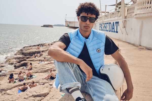 jott Doudoune sans manches Bleu cristal Tom