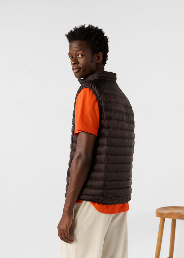 Jott Doudoune Sans Manches Café Noir Tom