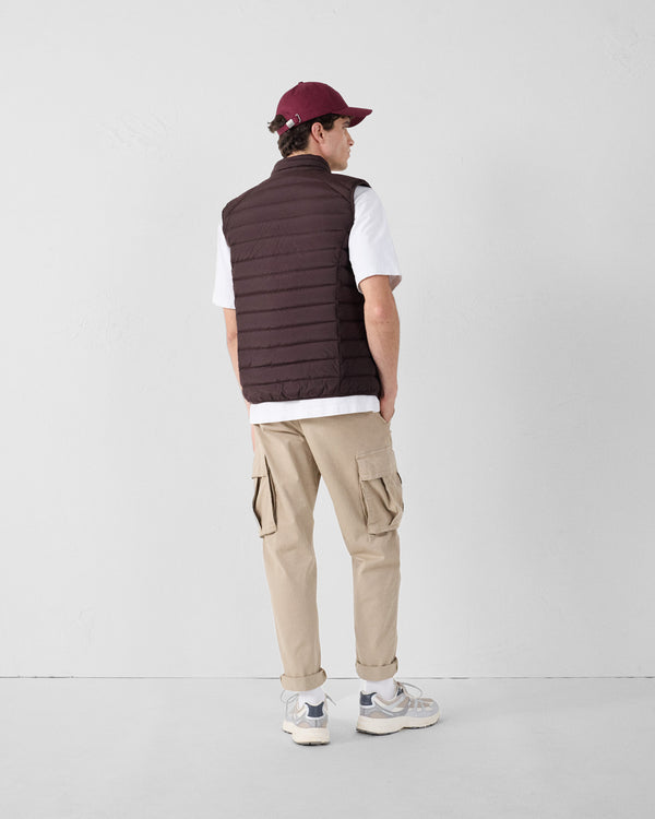 jott Doudoune Sans Manches Stretch Café Noir Arafo