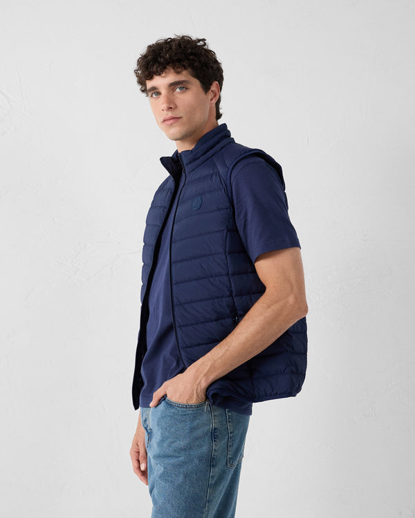 Jott Doudoune Sans Manches Stretch Marine Arafo