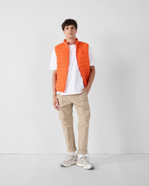 Jott Doudoune Sans Manches Stretch Rouge Feu Arafo