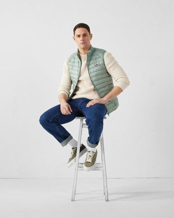 jott Doudoune sans manches Vert minéral Tom