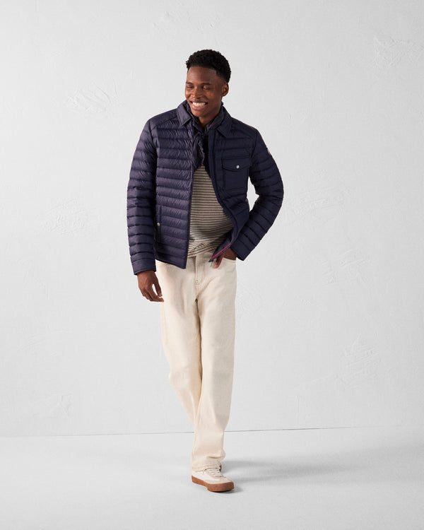 Jott Doudoune Surchemise Légère Marine Dane