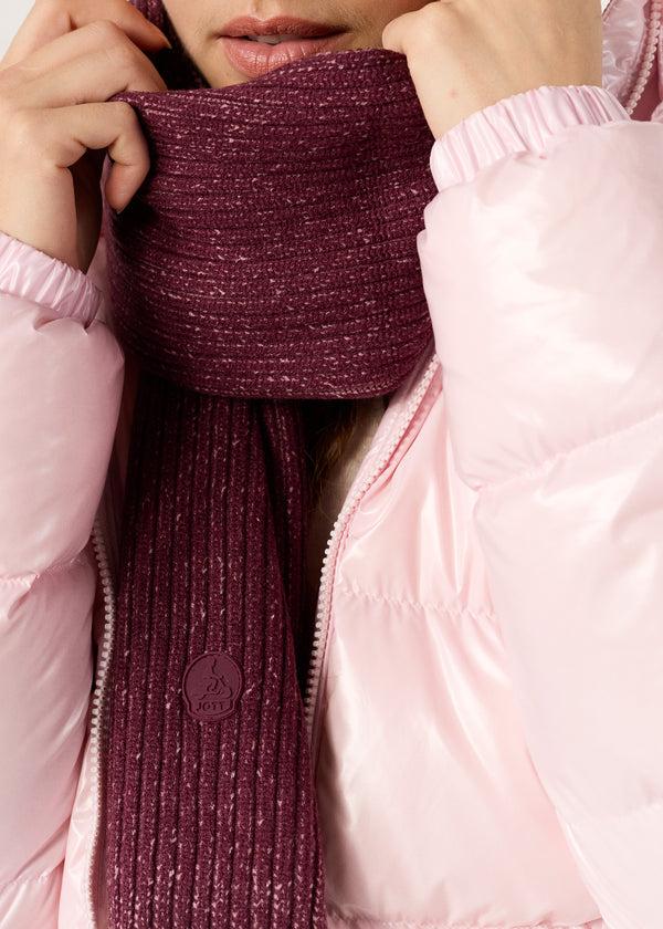 Jott Écharpe Bicolore Cerise Noire Peech