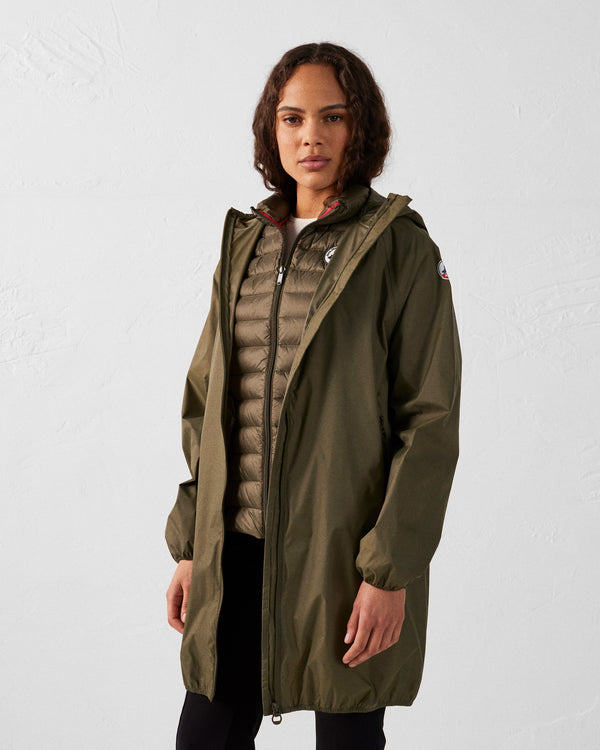 jott Imperméable long à capuche Army Glendale