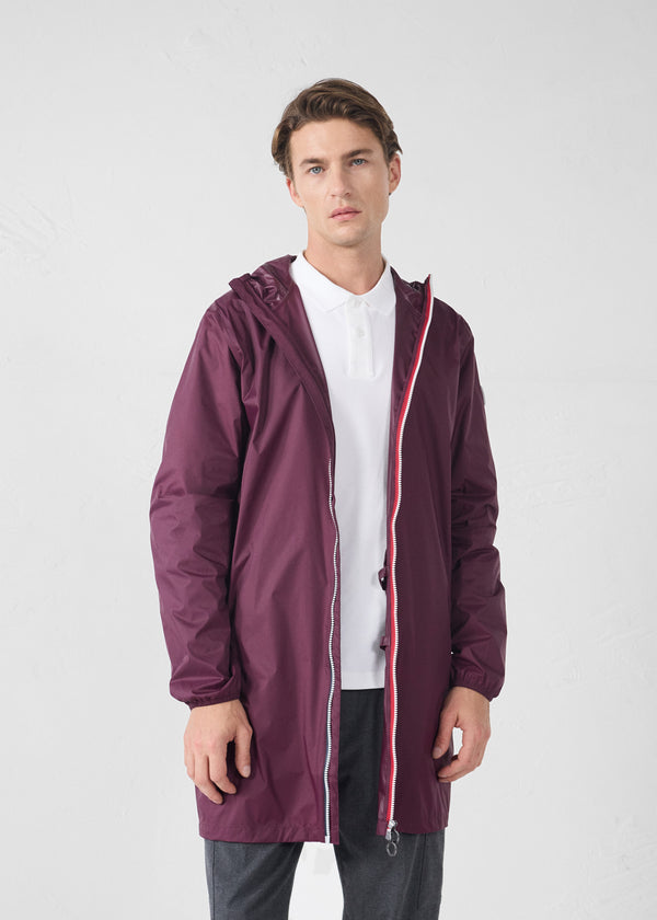 Jott Imperméable Long Cerise Noire Skye