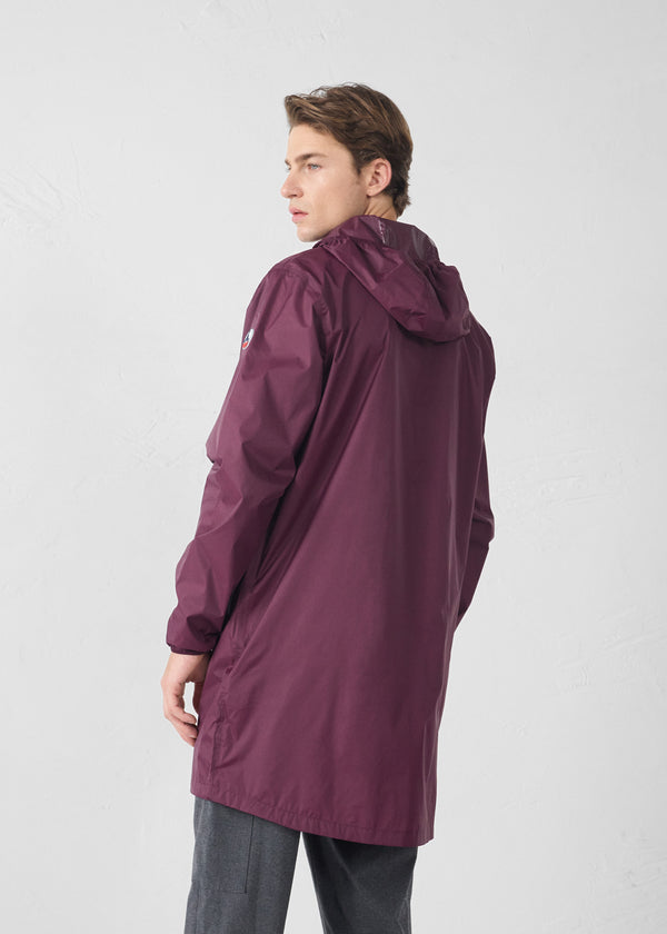 Jott Imperméable Long Cerise Noire Skye