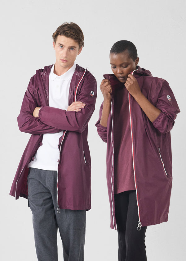 jott Imperméable long Cerise noire Skye