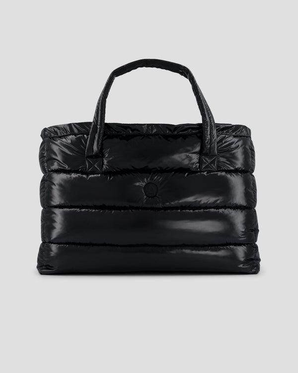 Jott Maxi Totebag Laqué Noir Leina Laquée