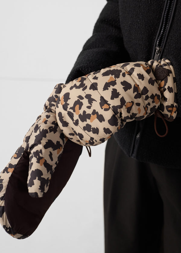 jott Moufles imprimées Leopard beige Blade print