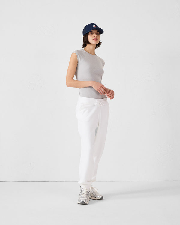 Jott Pantalon De Sport En Coton Blanc Iris