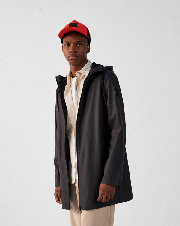 Jott Parka Mi-longue Légère Noir Chester