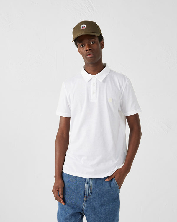 jott Polo en coton biologique Blanc Lavan