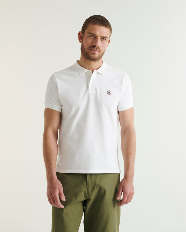 jott Polo en coton biologique Blanc Marbella