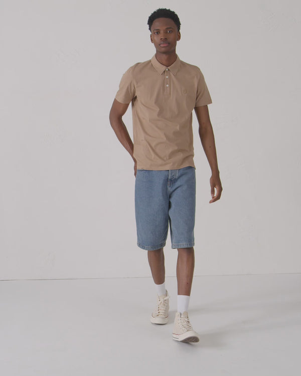 Jott Polo En Coton Biologique Fauve Lavan