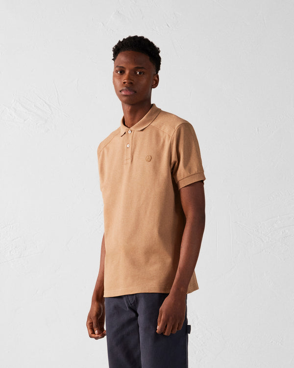 jott Polo en coton Fauve Alvaro