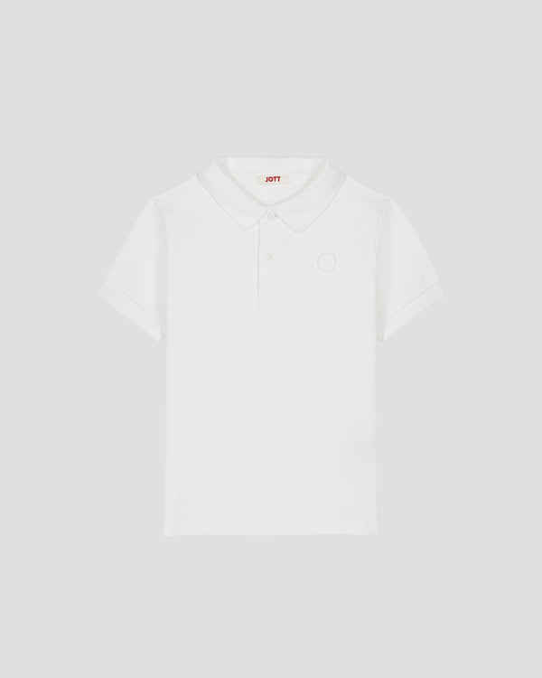 Jott Polo Enfant En Coton Blanc Ciro