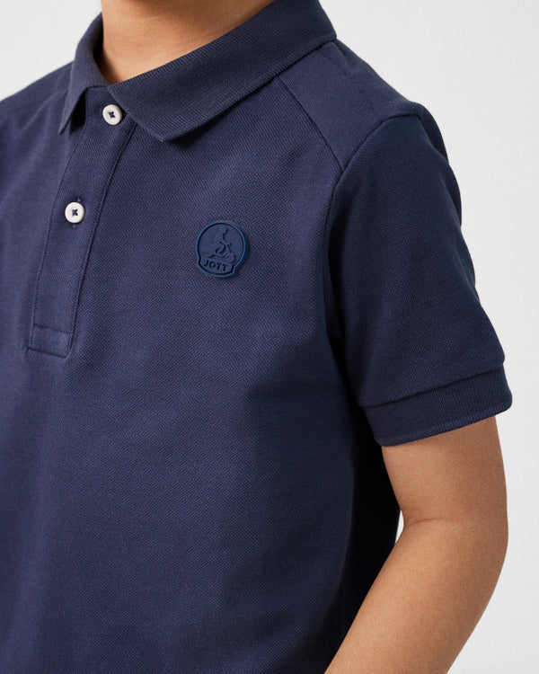 Jott Polo Enfant En Coton Marine Ciro