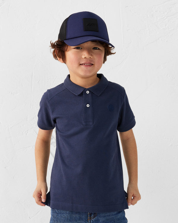 jott Polo enfant en coton Marine Ciro