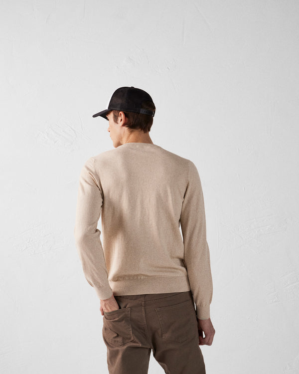 Jott Pull En Maille Col Rond Sable Hadrien