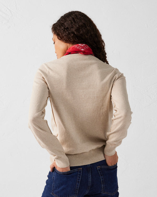 Jott Pull En Maille Col Rond Sable Heloise